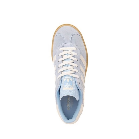 adidas Women’s Gazelle Bold- Clear Sky/Cream White/Gold Metallic, Size 9.5, NEW! - Picture 4 of 15